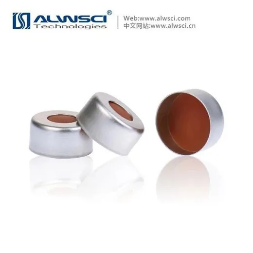 Крышки обжимные 11mm, алюминиевые с септой.